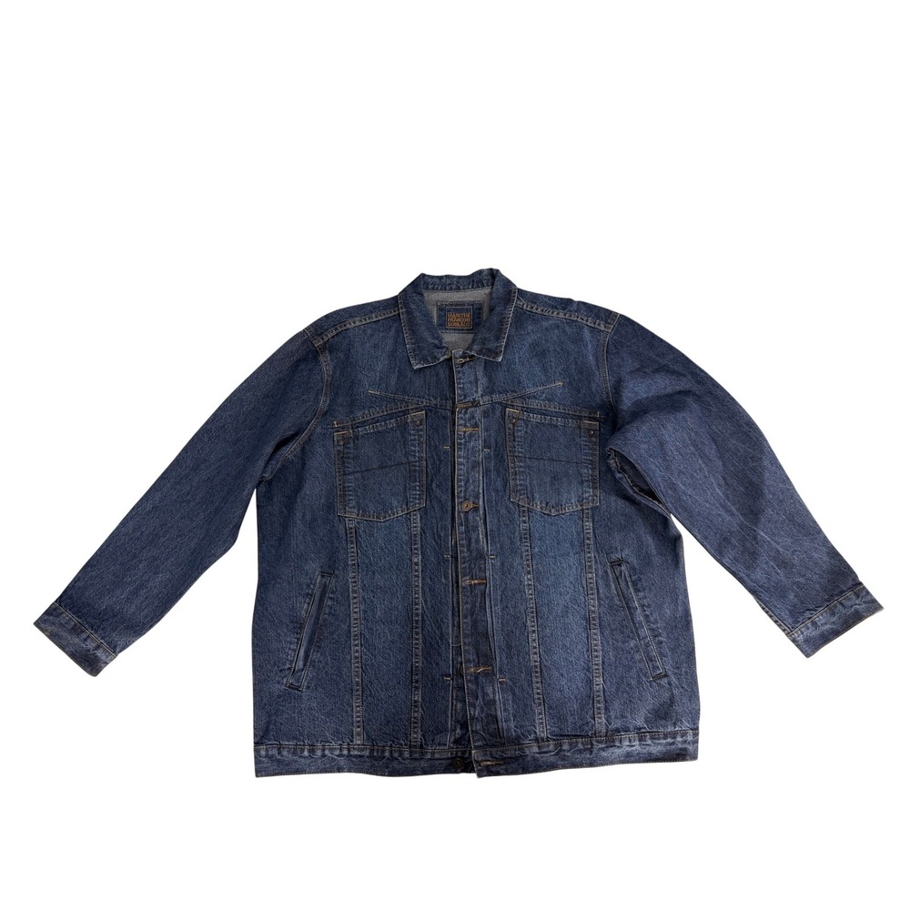Vintage Marithe Francois Girbaud Denim Jacket Men XXXL 3XL Blue Trucker Jean VTG
